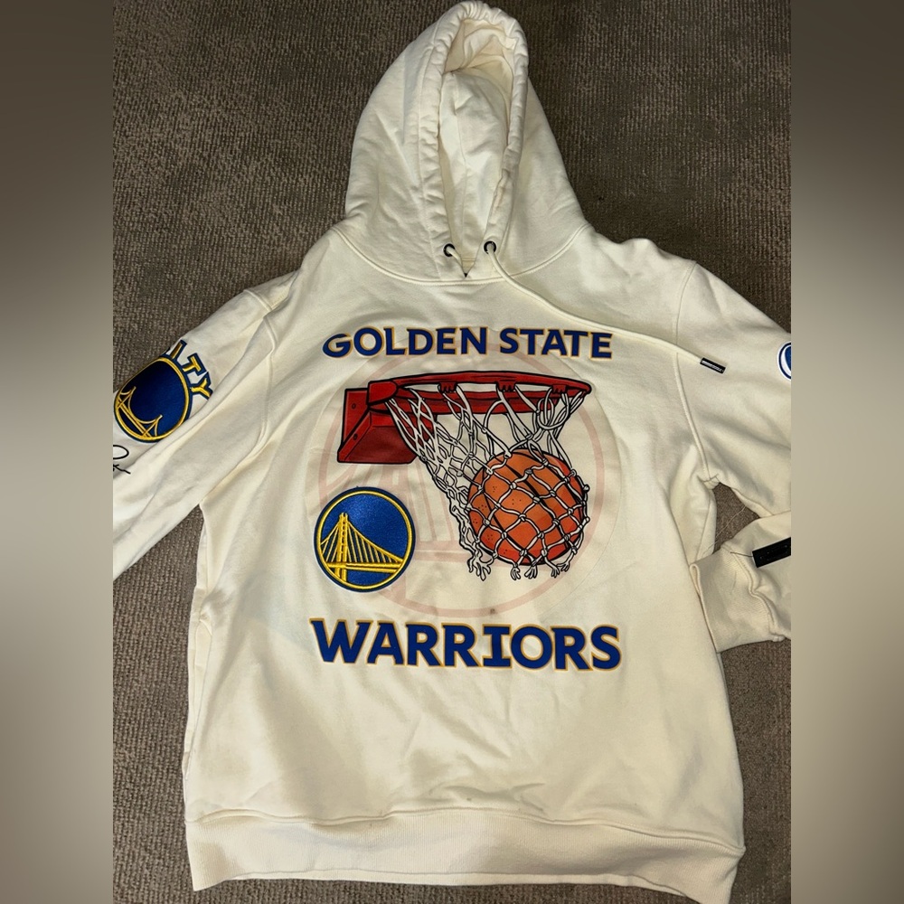 Golden State Warriors Cream Athletic Hoodie